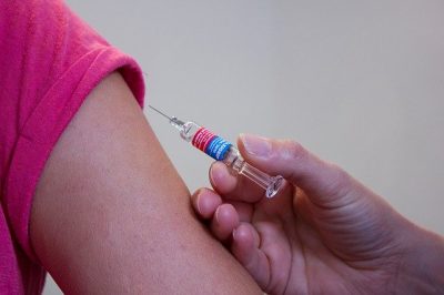 shingles vaccine being administered